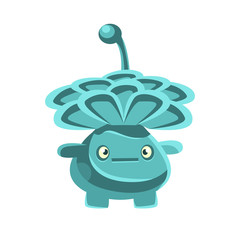 Nice friendly cactus emoji. Cartoon emotions character vector Illustration