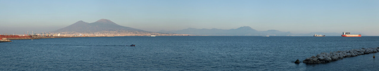 Fototapeta premium Gulf of Naples and Mount Vesuvius