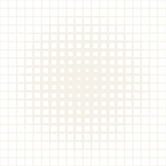 Vector seamless subtle pattern. Repeating geometric tiles. Monochrome halftone grid. Simple shapes lattice