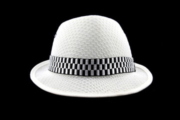 white hat isolated on white background.