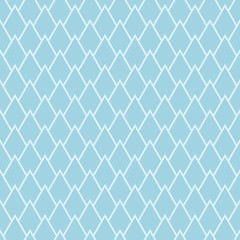 Fototapeta premium Colored seamless pattern with geometric elements. Blue and white background