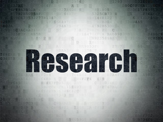 Marketing concept: Research on Digital Data Paper background