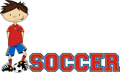 Cartoon Soccer - Football Player