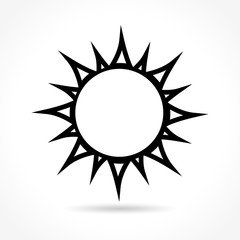 sun black icon