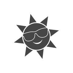 Summer sun with glasses