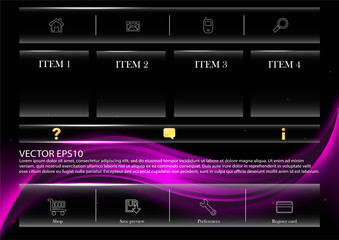 Web page layout or site template