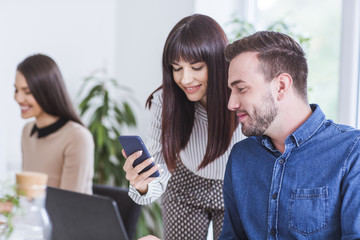 Businesspeople Working in Office
