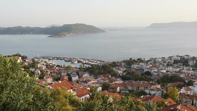 Picturesque Mediterranean seascape in Turkey. View of a small bay near the Tekirova village, District of Kemer, Antalya Province.