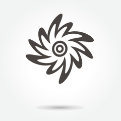 flower icon. sign design vector. illustration. on white background. logo