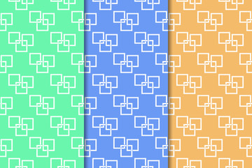 Geometric seamless pattern. Abstract background with square shape elements