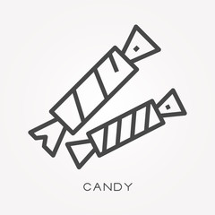 Line icon candy