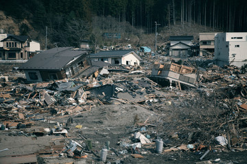 tsunami japon 2011 - obrazy, fototapety, plakaty