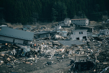 tsunami japon 2011 - obrazy, fototapety, plakaty