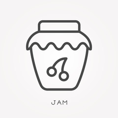 Line icon jam