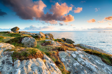 Clifftops at Land's End in Cornwall