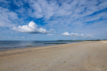 Walking trips around the medieval castle Suscinio, Morbihan, Brittany, Europe