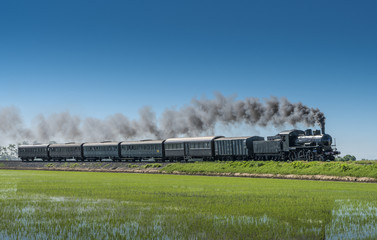 Vintage steam train