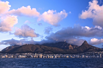 Table Mountain view from the oceanside