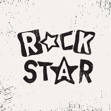 Rock Star Grunge Text