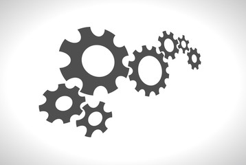 gears teamwork design 3d