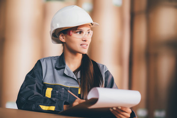 paper mill factory worker © agnormark