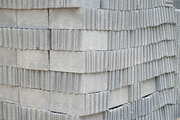 Cement bricks step for Construction