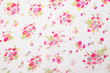 Obraz na płótnie Canvas Vintage floral fabric
