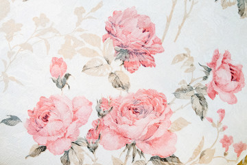 Vintage floral fabric