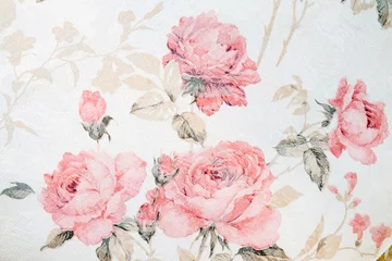 Photo sur Plexiglas Poussière Vintage floral fabric
