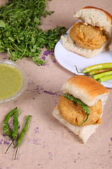 Indian Street Food Vada Pav