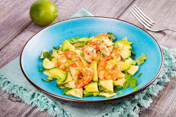 Shrimp, Avocado and Apple  Salad