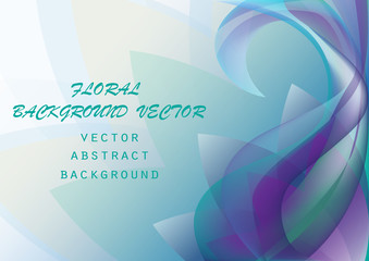 Abstract colorful elegant waves floral pattern print, copy space background, can be used for wallpaper, template, banner, poster, brochure, leaflet, flyer, backdrop, book cover, vector illustration