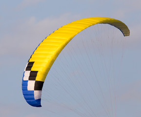 extreme sport parachute in the sky