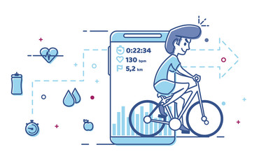 Mobile apps for bike or cycling.