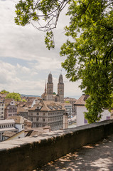 Zürich, Stadt, Altstadt, Lindenhof, Grossmünster, Kirche, Limmat, Niederdorf, Limmatquai,...