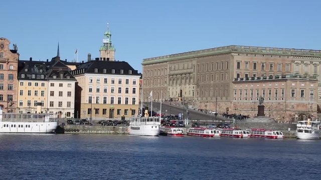 Gamla Stan Island including Royal Palace, Stockholm, Sweden