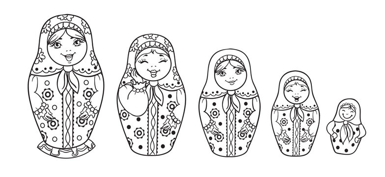 Nesting Doll Outline Images – Browse 1,147 Stock Photos, Vectors, and Video | Adobe Stock