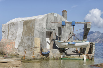 Fisherman's house on the Sardinian coast