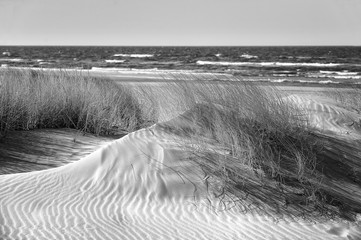 Fototapety  Polska, Łeba, Morze Bałtyckie - Piękna piaszczysta plaża