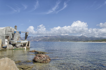 Fisherman's retiro on the Sardinian coast