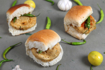Indian Street Food Vada Pav