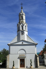 Fototapeta na wymiar Mörbisch Kirche