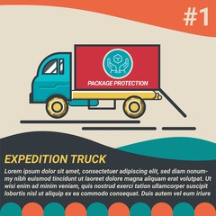 Delivery Truck Icon Vector 