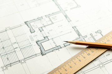 On the sheet of the drawing is a pencil