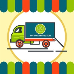 Fototapeta premium Logo Truck Delivery Icon