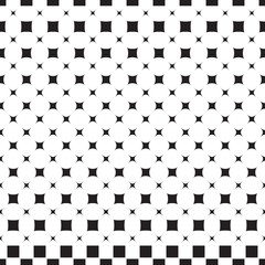 Seamless abstract pattern of geometric shapes, halftone