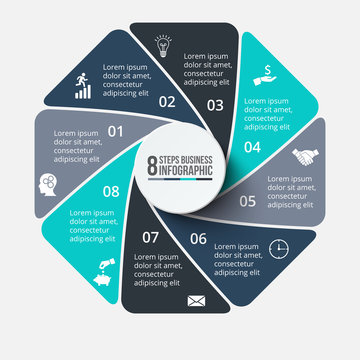 Vector Octagon Infographic.