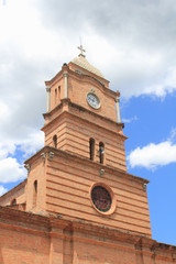Fototapeta na wymiar Torre del templo parroquial. Ebéjico, Antioquia, Colombia.