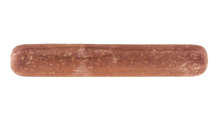Salami isolated on white background