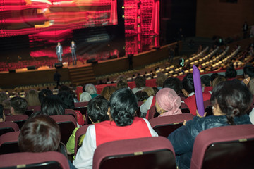 rear view of the audience in a conference hall